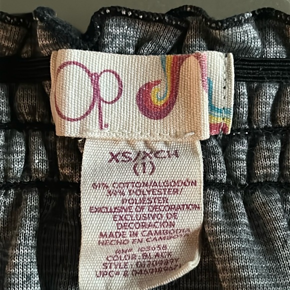 OCEAN PACIFIC Black Metallic Swim Coverup Dress Womens Size XS Strapless - Picture 10 of 11